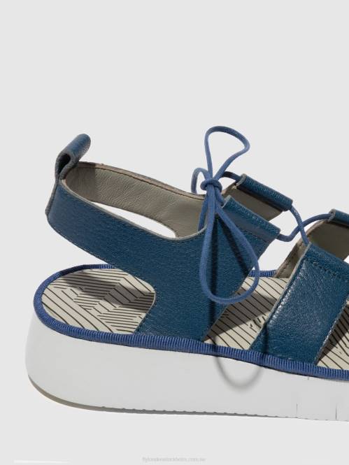 sandaler med rem caio363 kvinnor Fly London 2T02571 blå