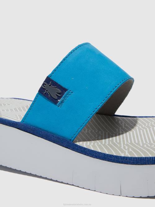 sandaler med rem chev316 kvinnor Fly London 2T02599 cupido azurblå