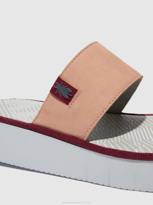 sandaler med rem chev316 kvinnor Fly London 2T02600 cupido nakenrosa