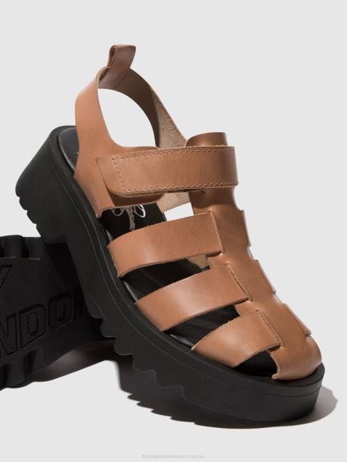 sandaler med rem maie850 kvinnor Fly London 2T02535 reste sig