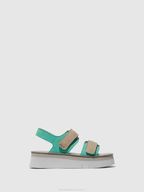 sandaler med slingback cori377 kvinnor Fly London 2T02578 mynt/moln