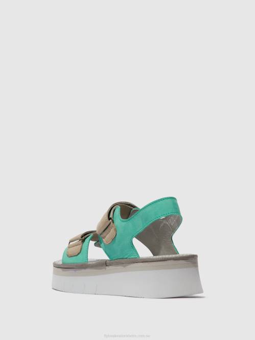 sandaler med slingback cori377 kvinnor Fly London 2T02578 mynt/moln