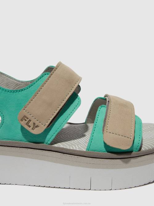 sandaler med slingback cori377 kvinnor Fly London 2T02578 mynt/moln