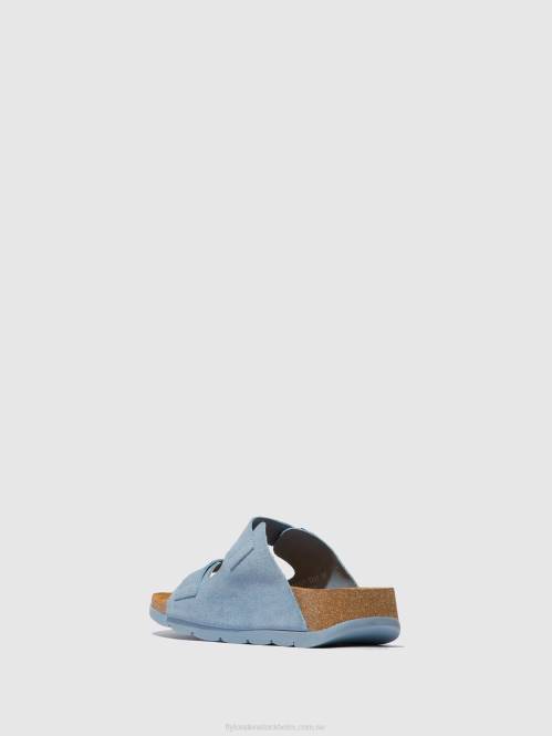 sandaler med spänne caja721 kvinnor Fly London 2T02526 himmel