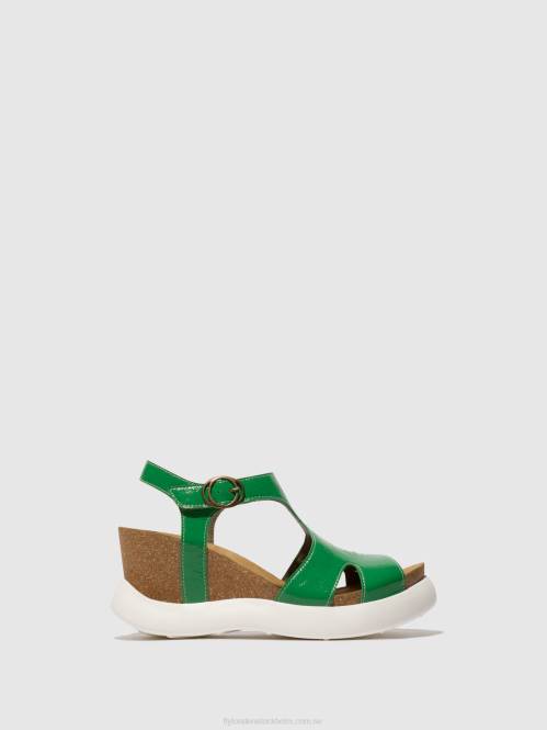 sandaler med spänne gova962 kvinnor Fly London 2T02502 grön