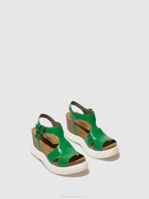 sandaler med spänne gova962 kvinnor Fly London 2T02502 grön