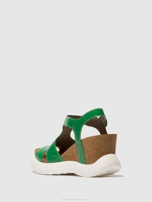 sandaler med spänne gova962 kvinnor Fly London 2T02502 grön