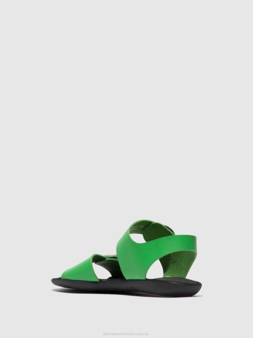sandaler med spänne masa757 kvinnor Fly London 2T02497 avokado
