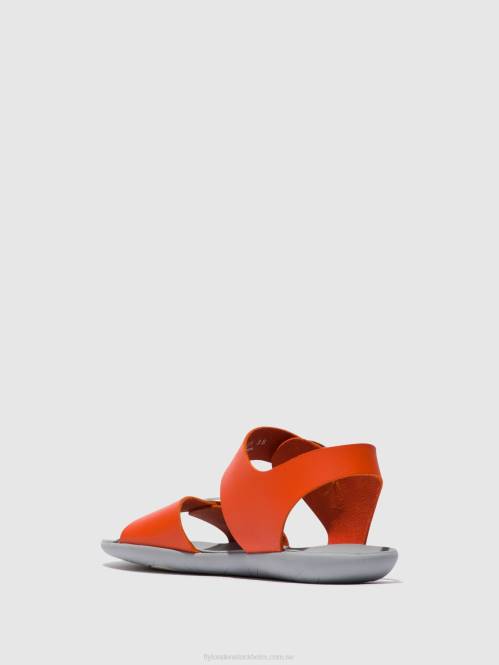 sandaler med spänne masa757 kvinnor Fly London 2T02563 korall