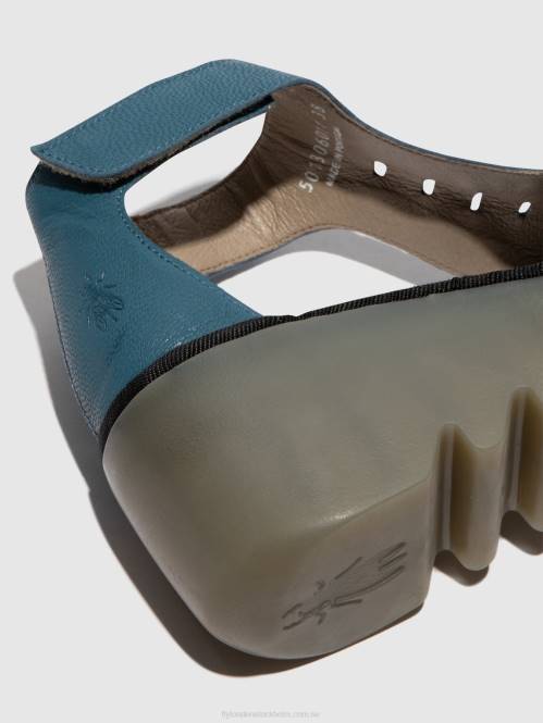 sandaler med t-band bezo306 kvinnor Fly London 2T02418 bensin