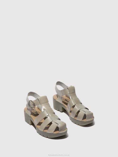 sandaler med t-band emme511 kvinnor Fly London 2T02582 moln