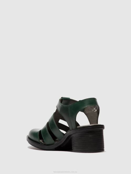 sandaler med t-rem cahy195 kvinnor Fly London 2T02417 bensin