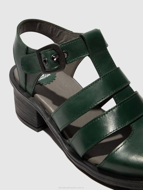 sandaler med t-rem cahy195 kvinnor Fly London 2T02417 bensin