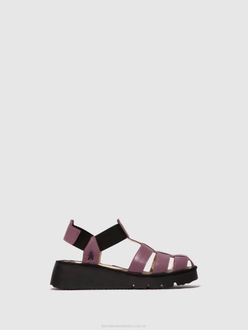 sandaler med t-rem pefi429 kvinnor Fly London 2T02406 violett