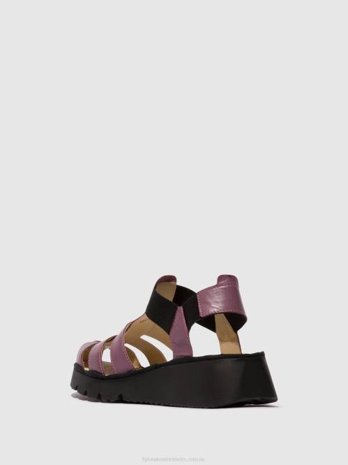 sandaler med t-rem pefi429 kvinnor Fly London 2T02406 violett