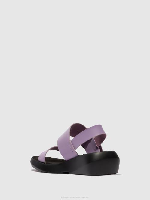 sling-back sandaler bani739 kvinnor Fly London 2T02470 violett