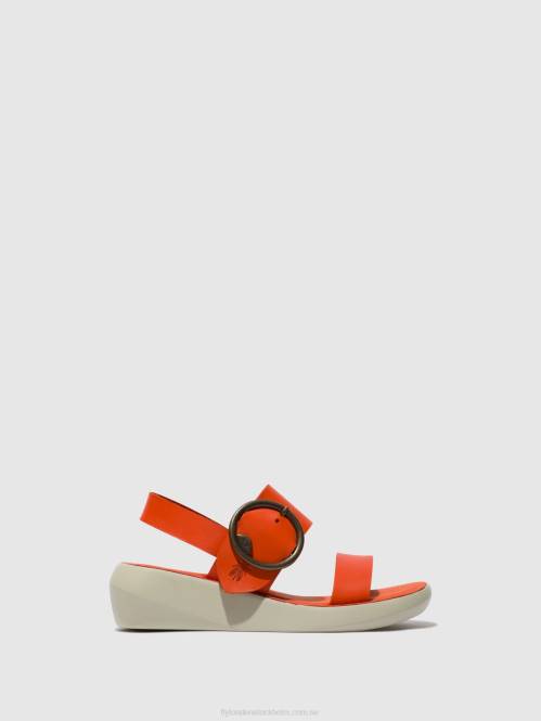 sling-back sandaler bani739 kvinnor Fly London 2T02587 korall