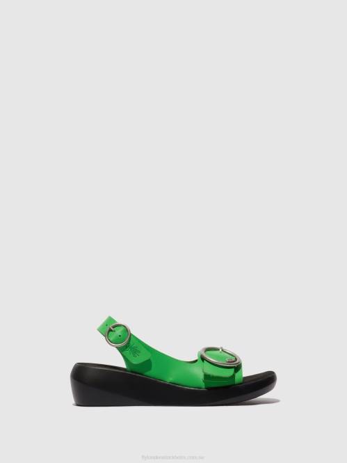 sling-back sandaler berk754 kvinnor Fly London 2T02467 avokado