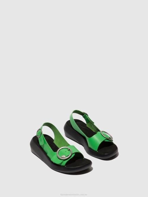 sling-back sandaler berk754 kvinnor Fly London 2T02467 avokado