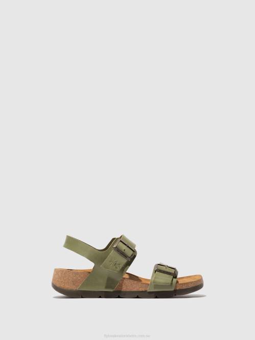 sling-back sandaler ceke722 kvinnor Fly London 2T02584 smog