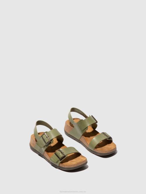 sling-back sandaler ceke722 kvinnor Fly London 2T02584 smog