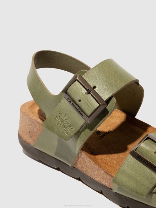 sling-back sandaler ceke722 kvinnor Fly London 2T02584 smog