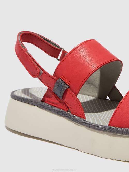 sling-back sandaler cura318 kvinnor Fly London 2T02462 hallon