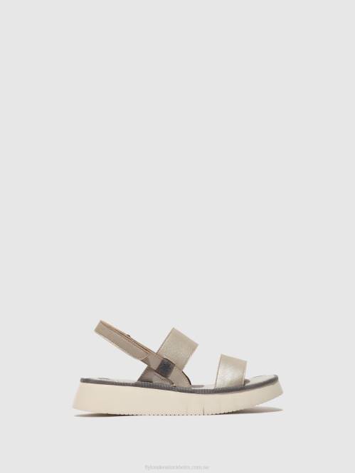 sling-back sandaler cura318 kvinnor Fly London 2T02463 silver