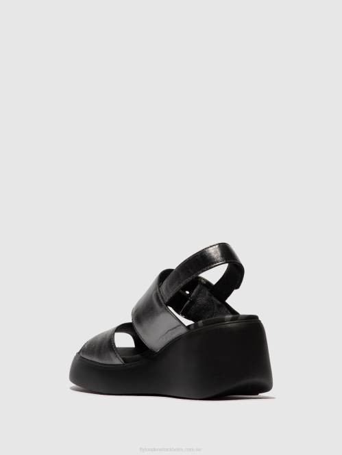 sling-back sandaler digo939 kvinnor Fly London 2T02455 grafit