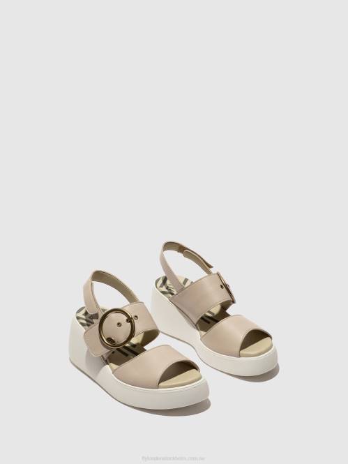 sling-back sandaler digo939 kvinnor Fly London 2T02460 moln