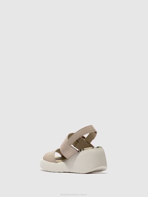 sling-back sandaler digo939 kvinnor Fly London 2T02460 moln