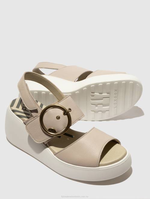 sling-back sandaler digo939 kvinnor Fly London 2T02460 moln