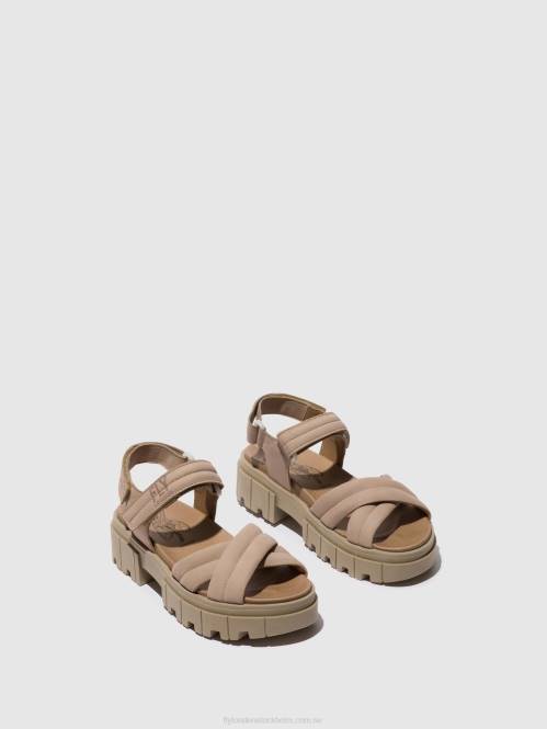 sling-back sandaler jada854 kvinnor Fly London 2T02545 betong