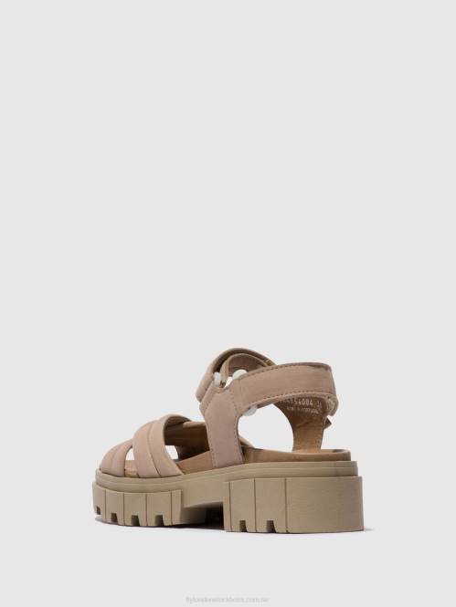 sling-back sandaler jada854 kvinnor Fly London 2T02545 betong