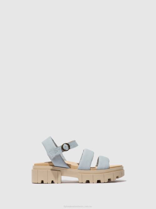 sling-back sandaler jela864 kvinnor Fly London 2T02544 himmelsblå
