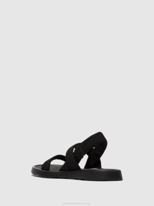 sling-back sandaler tera873 kvinnor Fly London 2T02538 svart