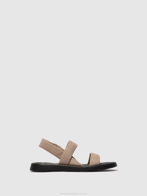 sling-back sandaler tera873 kvinnor Fly London 2T02539 betong