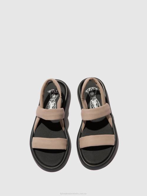 sling-back sandaler tera873 kvinnor Fly London 2T02539 betong