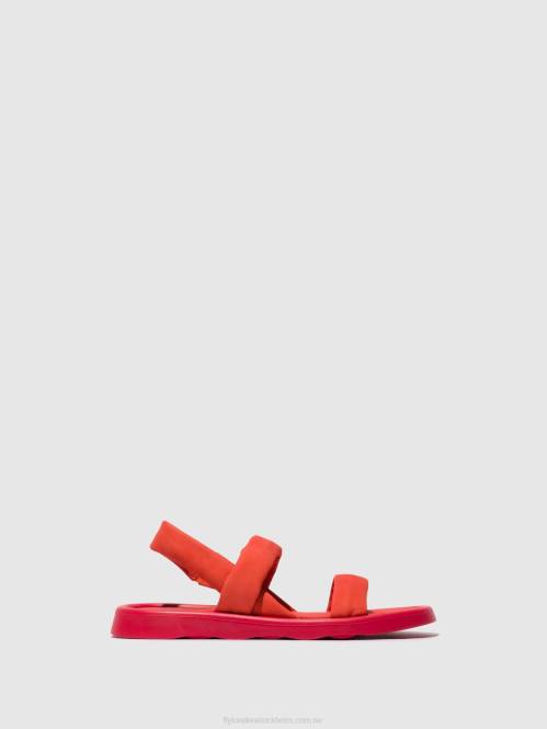 sling-back sandaler tera873 kvinnor Fly London 2T02540 djävulsröd