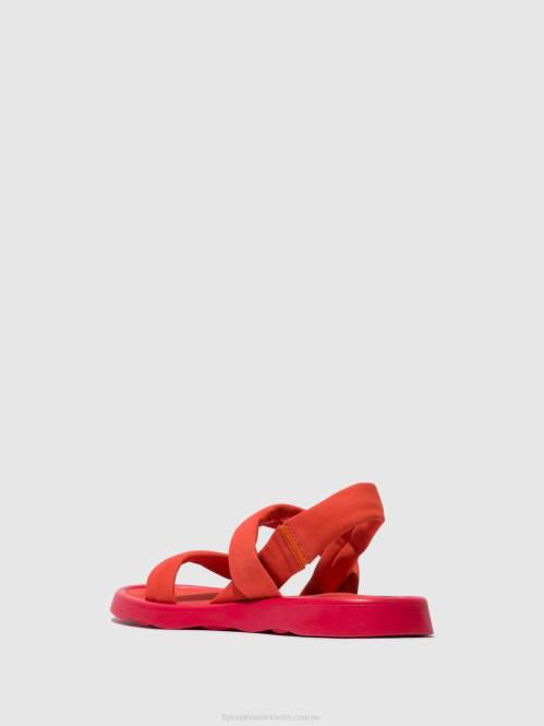 sling-back sandaler tera873 kvinnor Fly London 2T02540 djävulsröd