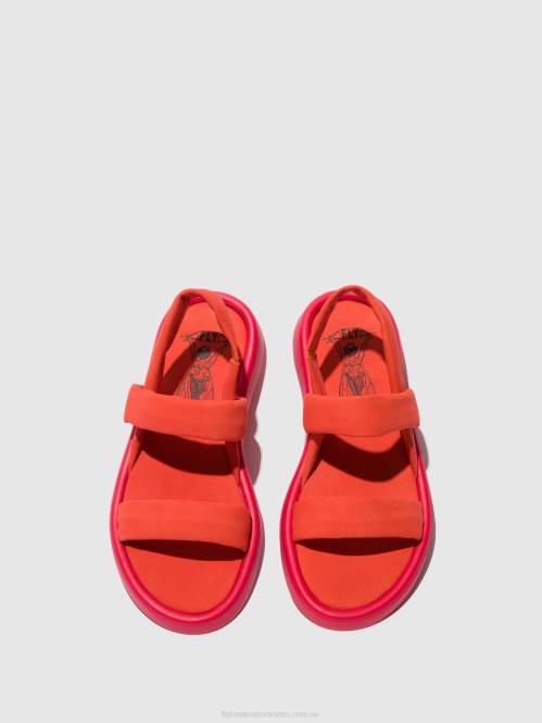 sling-back sandaler tera873 kvinnor Fly London 2T02540 djävulsröd