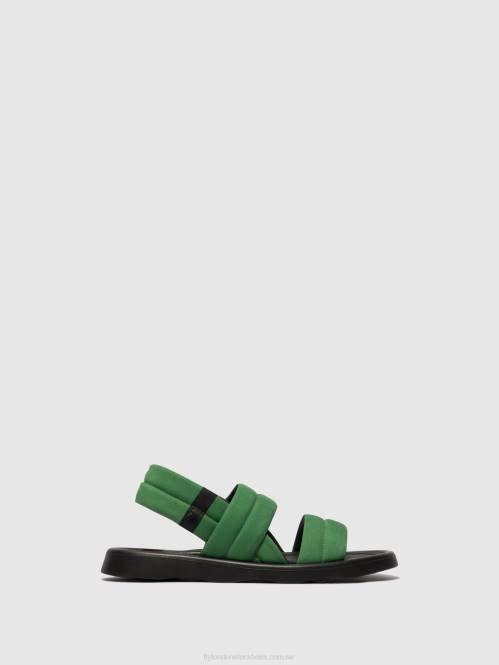 sling-back sandaler tofy941 kvinnor Fly London 2T02449 limegrön
