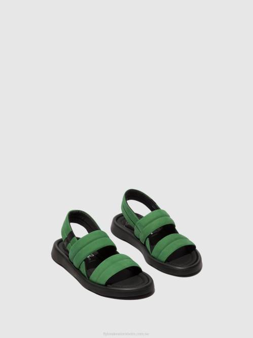 sling-back sandaler tofy941 kvinnor Fly London 2T02449 limegrön