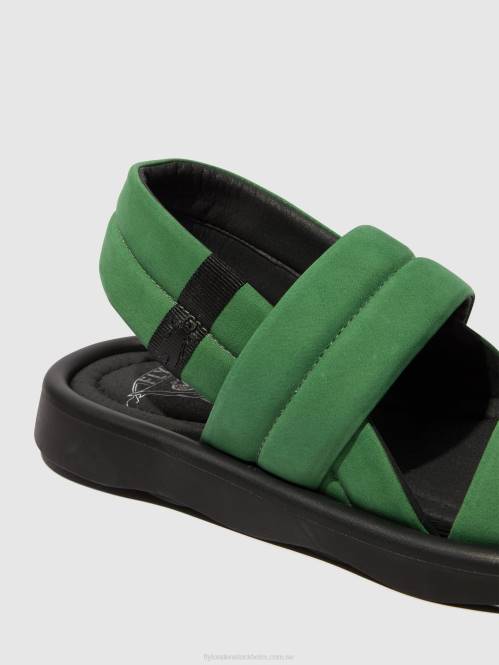 sling-back sandaler tofy941 kvinnor Fly London 2T02449 limegrön