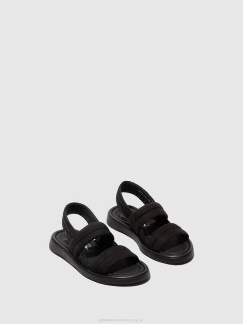 sling-back sandaler tofy941 kvinnor Fly London 2T02457 svart