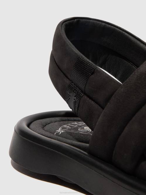 sling-back sandaler tofy941 kvinnor Fly London 2T02457 svart