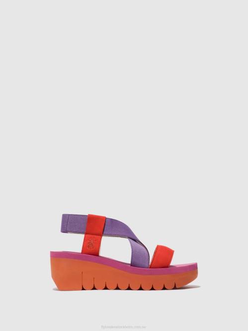 sling-back sandaler yabi922 kvinnor Fly London 2T02442 apelsin (viola)