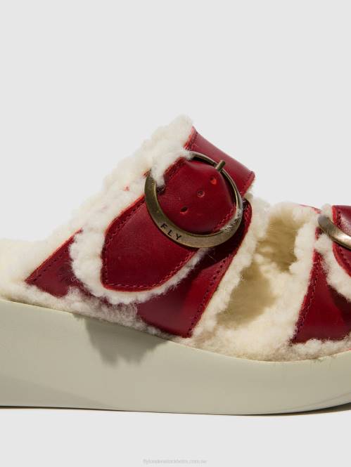 slip-on sandaler buga902 kvinnor Fly London 2T02516 röd