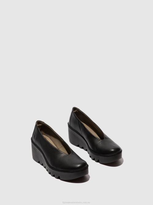 slip-on skor beso246 kvinnor Fly London 2T02619 ceralinsvart
