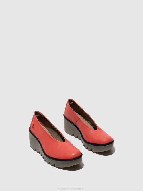 slip-on skor beso246 kvinnor Fly London 2T02642 hallon